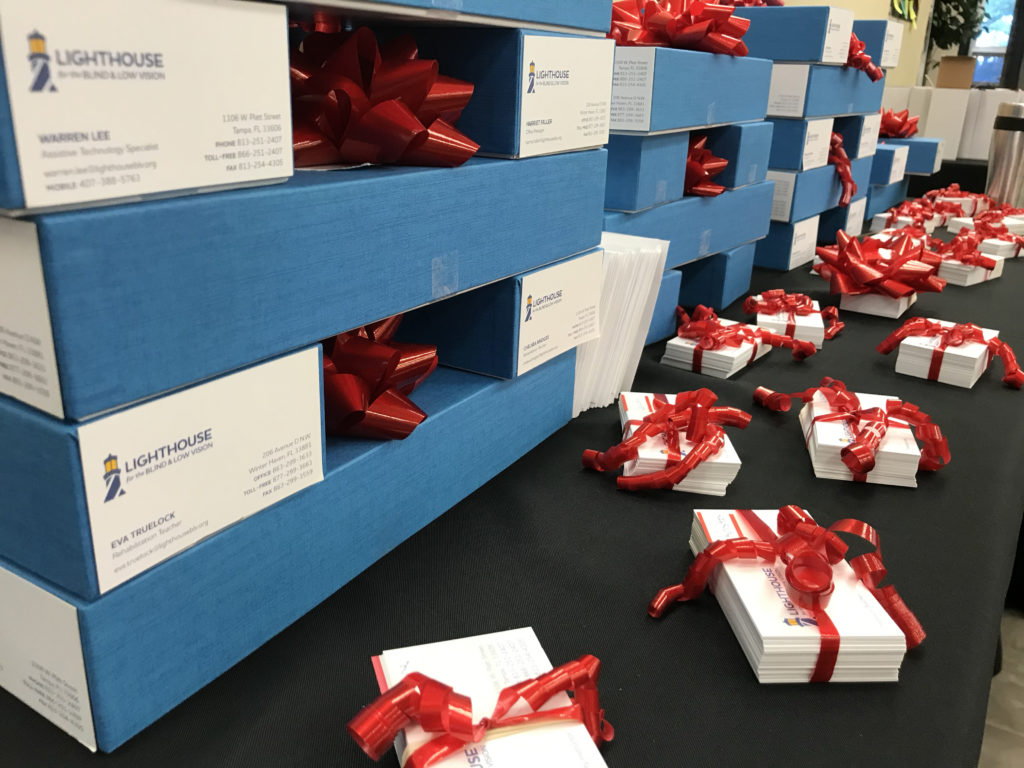 New stationery for Lighthouse for the Blind & Low Vision Click to Enlarge